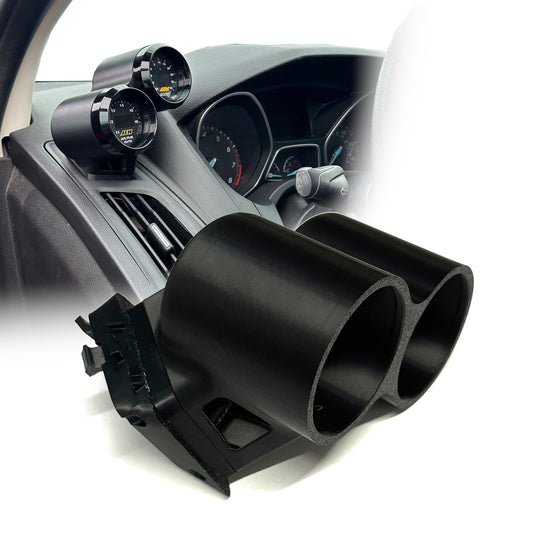 Dual gauge pod mount for 2012-2018 Focus ST RS functional defrost vent
