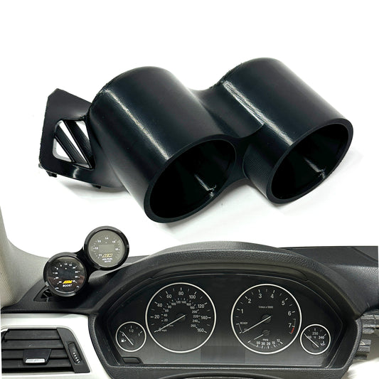 Dual gauge pod mount for 2012-2019 BMW 3 Series F30 F80 Functional vent