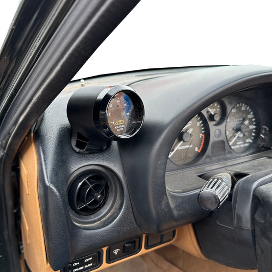 Single gauge pod mount for 1994-1997 Miata NA MX5 functional defrost vent