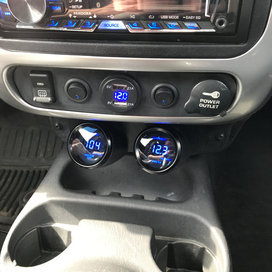 Dual gauge pod for 2000-2005 Neon SRT4 replaces lower cd changer