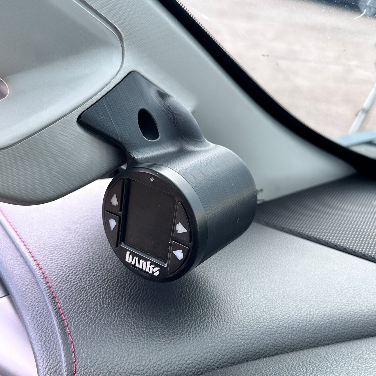 Gauge pod mount for 2015-2019 Chevy Silverado 2500 3500 Sierra grab handle