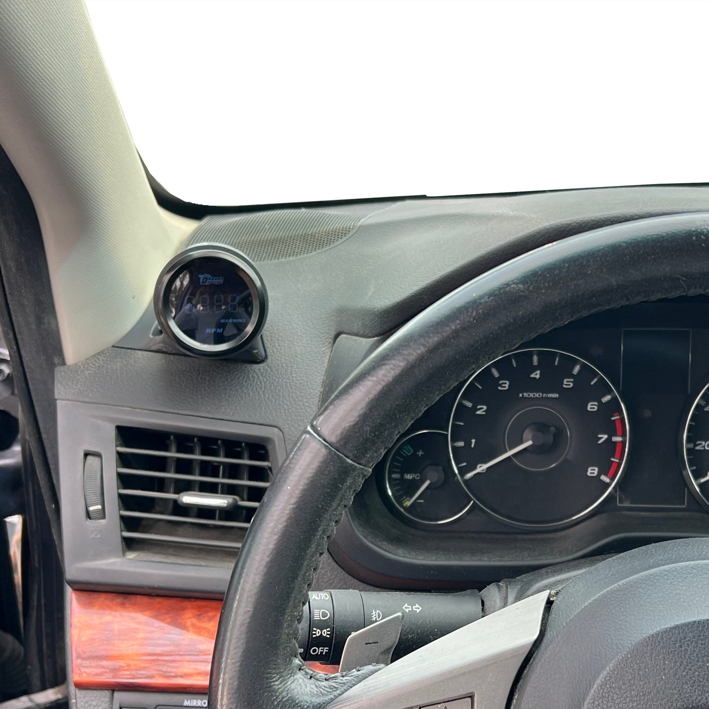Single gauge pod mount for 2010-2014 Legacy Outback functional defrost