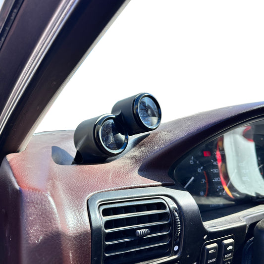 Dual gauge pod mount for 1990-1993 Accord CB7 functional defrost vent