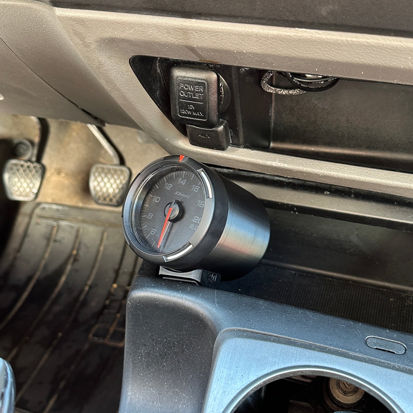 Triple gauge pod mount 60mm 4X viewing angles steering column dash cluster