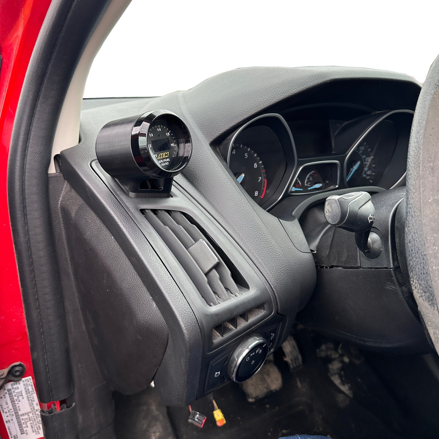 Single gauge pod mount for 2012-2018 Focus ST RS functional defrost vent