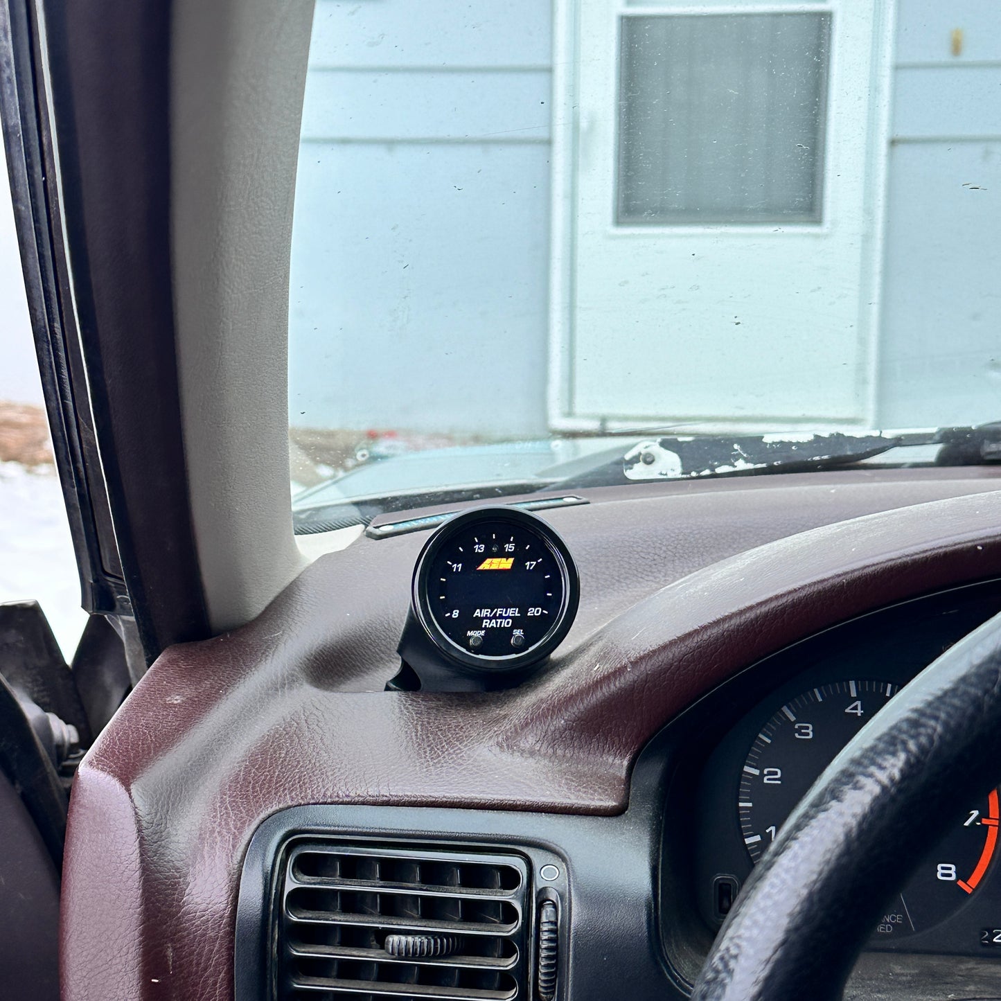 Single gauge pod mount for 1990-1993 Accord CB7 functional defrost vent