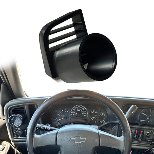 Single gauge pod for 1999-2007 Chevy Silverado for GMC Sierra functional vent