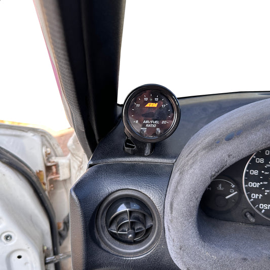 Single gauge pod mount for 1990-1993 Miata NA MX5 functional defrost vent