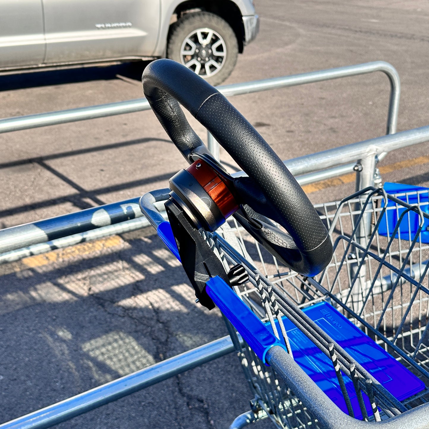 Kids shopping cart Quick release steering wheel for handle *Wheel not included*