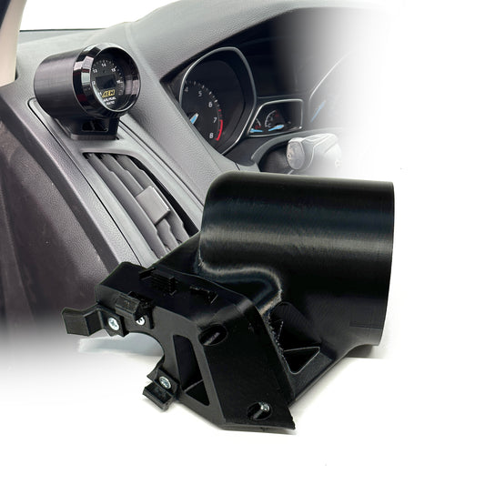 Single gauge pod mount for 2012-2018 Focus ST RS functional defrost vent
