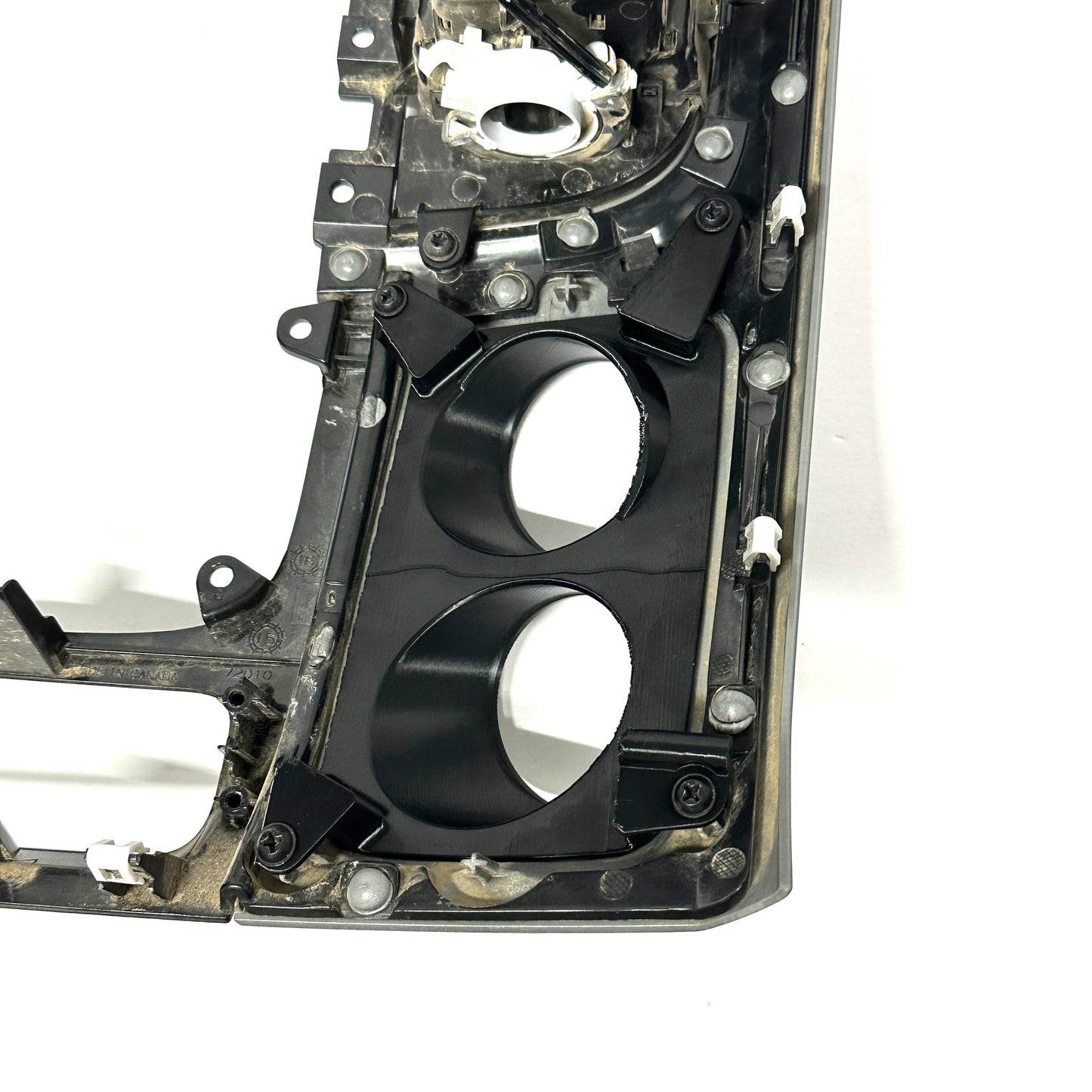 Dual gauge pod mount for 2013-2018 Ram left side center bezel (MT only)