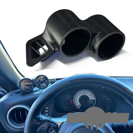 Dual gauge pod mount for 86 BRZ FRS 2013-2021 functional defrost vent