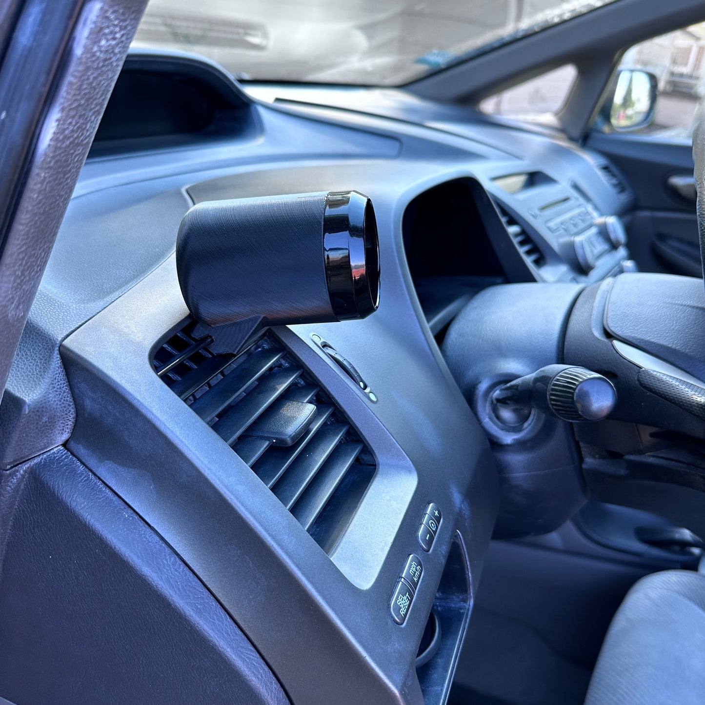 Single gauge pod mount for 2006-2011 Civic 8th gen functional defrost vent