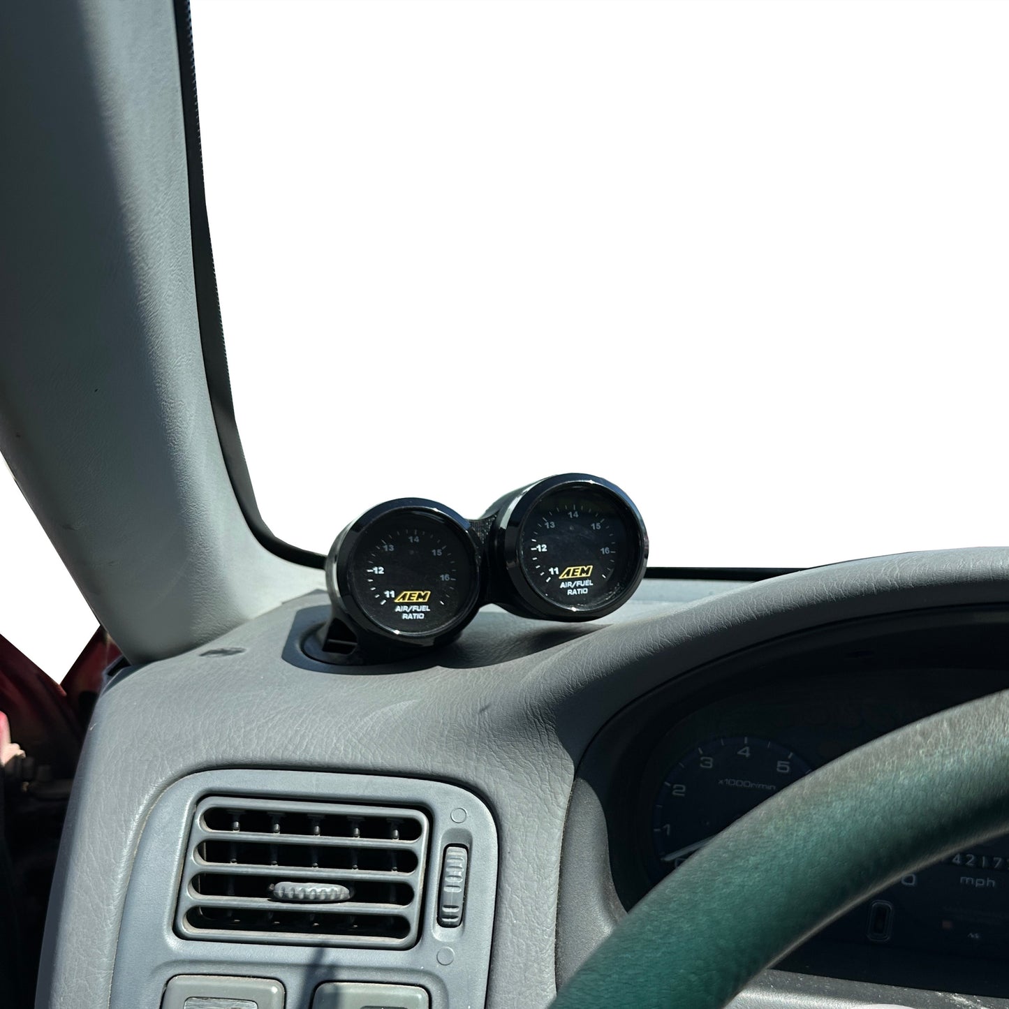 Dual gauge pod mount for 1996-2000 civic ek functional defrost vent (Original)
