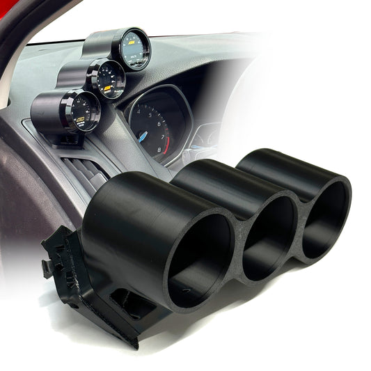 Triple gauge pod mount for 2012-2018 Focus ST RS functional defrost vent