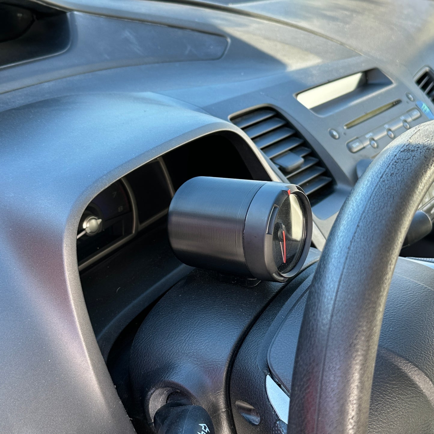 Triple gauge pod mount 60mm 4X viewing angles steering column dash cluster