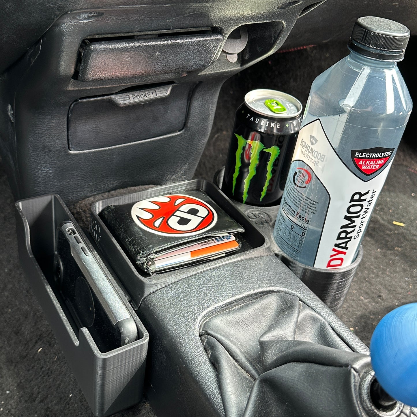 Cup holder upgrade for 1992-1995 Civic EG Storage tray and pocket (Original)