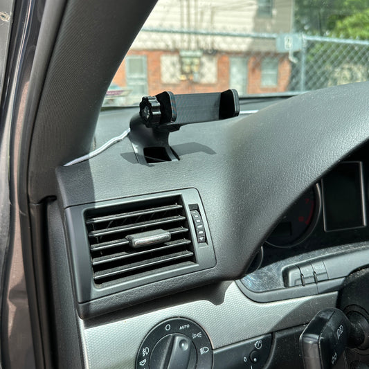 Custom phone mount for Audi A4, S4 2002-2008 functional vent