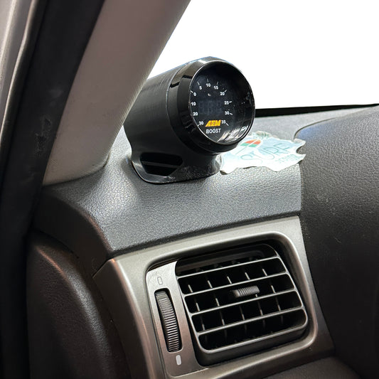 Single gauge pod mount for 2008-2014 Impreza WRX Forester functional defrost