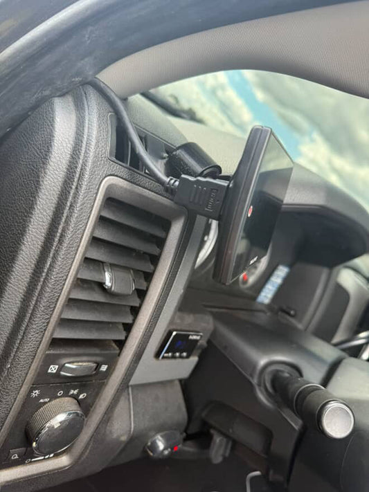 Custom ball mount for 2010-2018 Ram defrost vent snap in 17mm or 1" CTS3