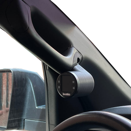 Single Gauge pod mount for 2007-2012 Tundra A-pillar grab handle cap