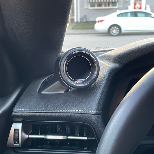Single gauge pod mount for 2020-2023 GR Supra functional defrost vent