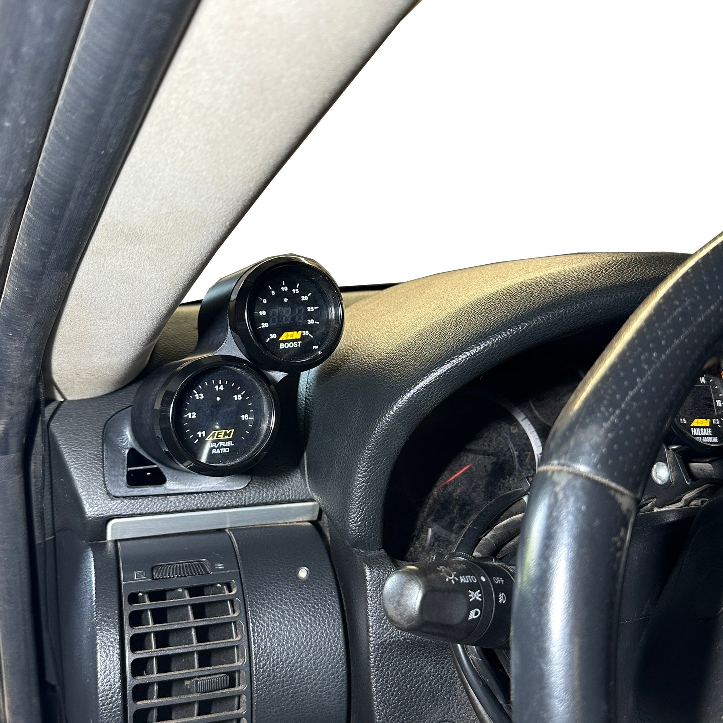 Dual gauge pod mount for 2006-2007 G35 functional defrost vent (Facelift)