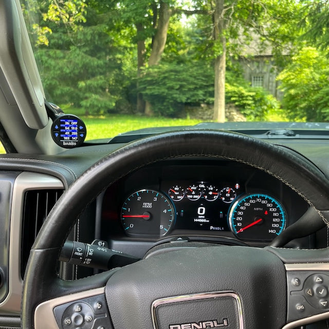 Gauge pod mount for 2015-2019 Chevy Silverado 2500 3500 Sierra grab handle
