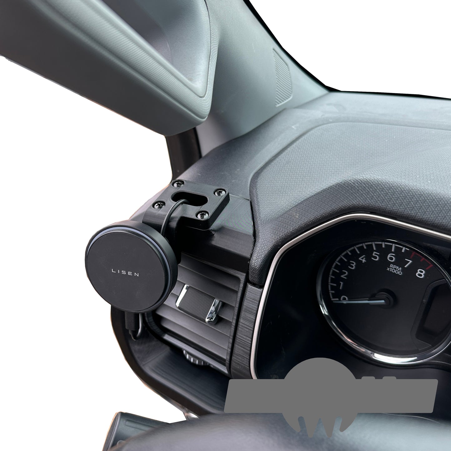 Custom Phone mount holder for 2021-2025 F150 Vent Bezel snap-on