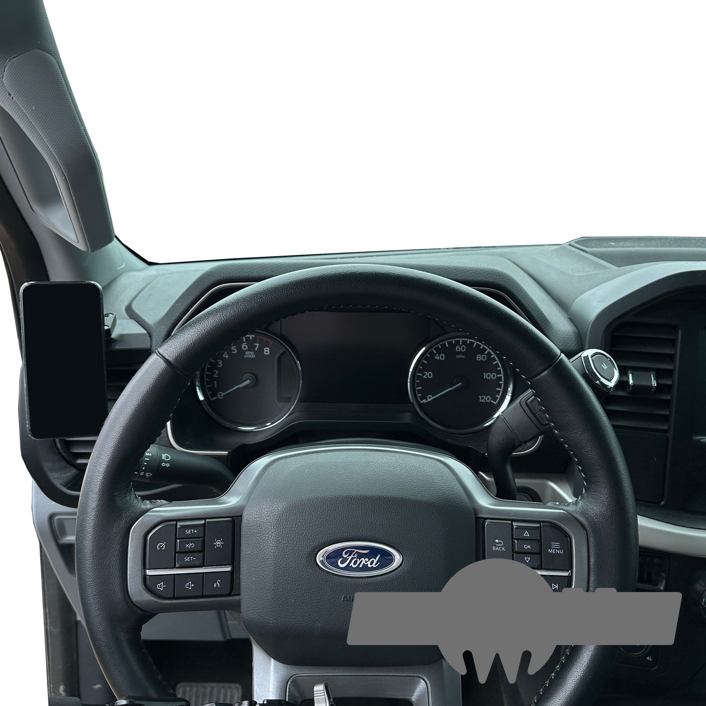 Custom Phone mount holder for 2021-2025 F150 Vent Bezel snap-on