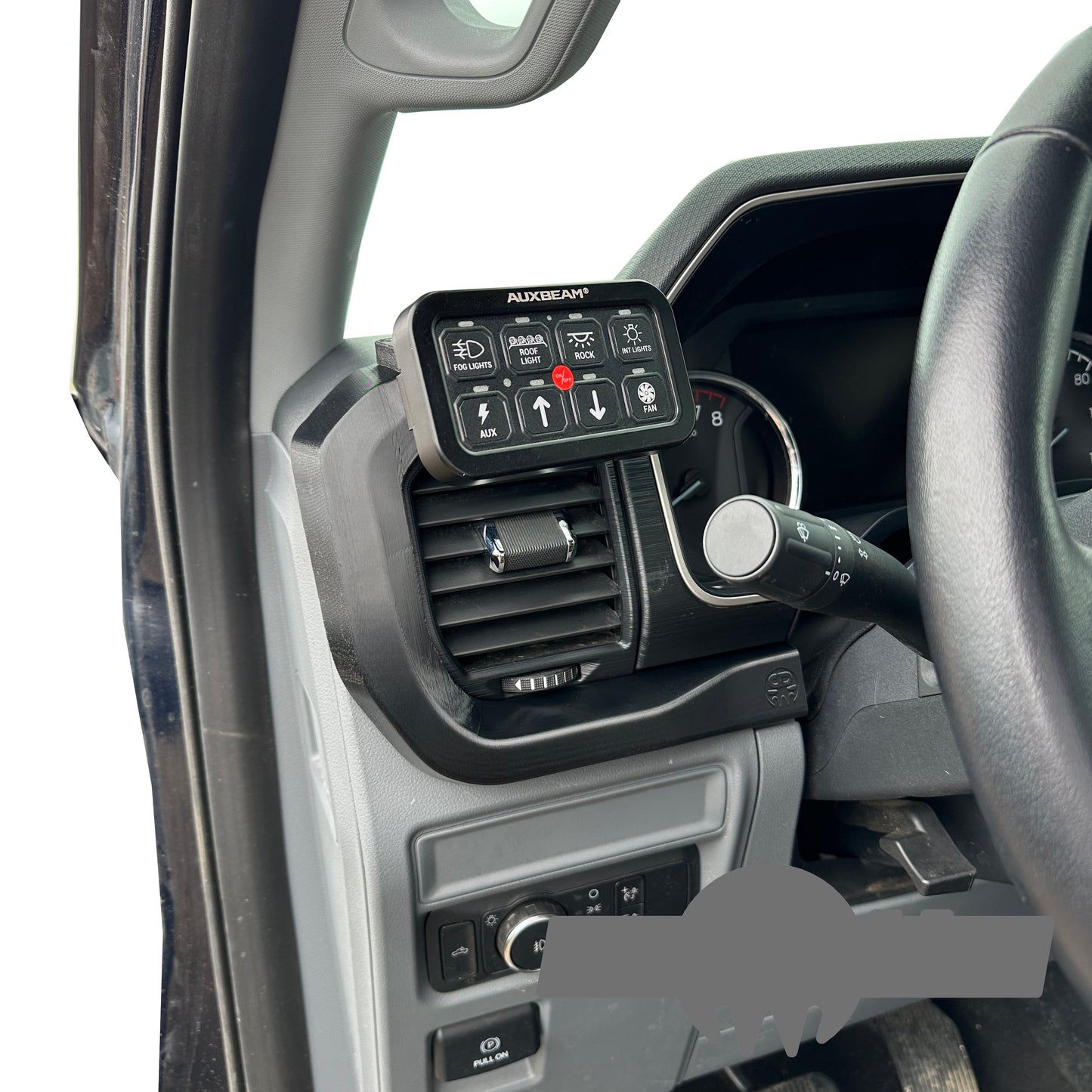 Custom Auxbeam mount cover bezel for 2021-2025 F150 Super duty 6-8 Gang