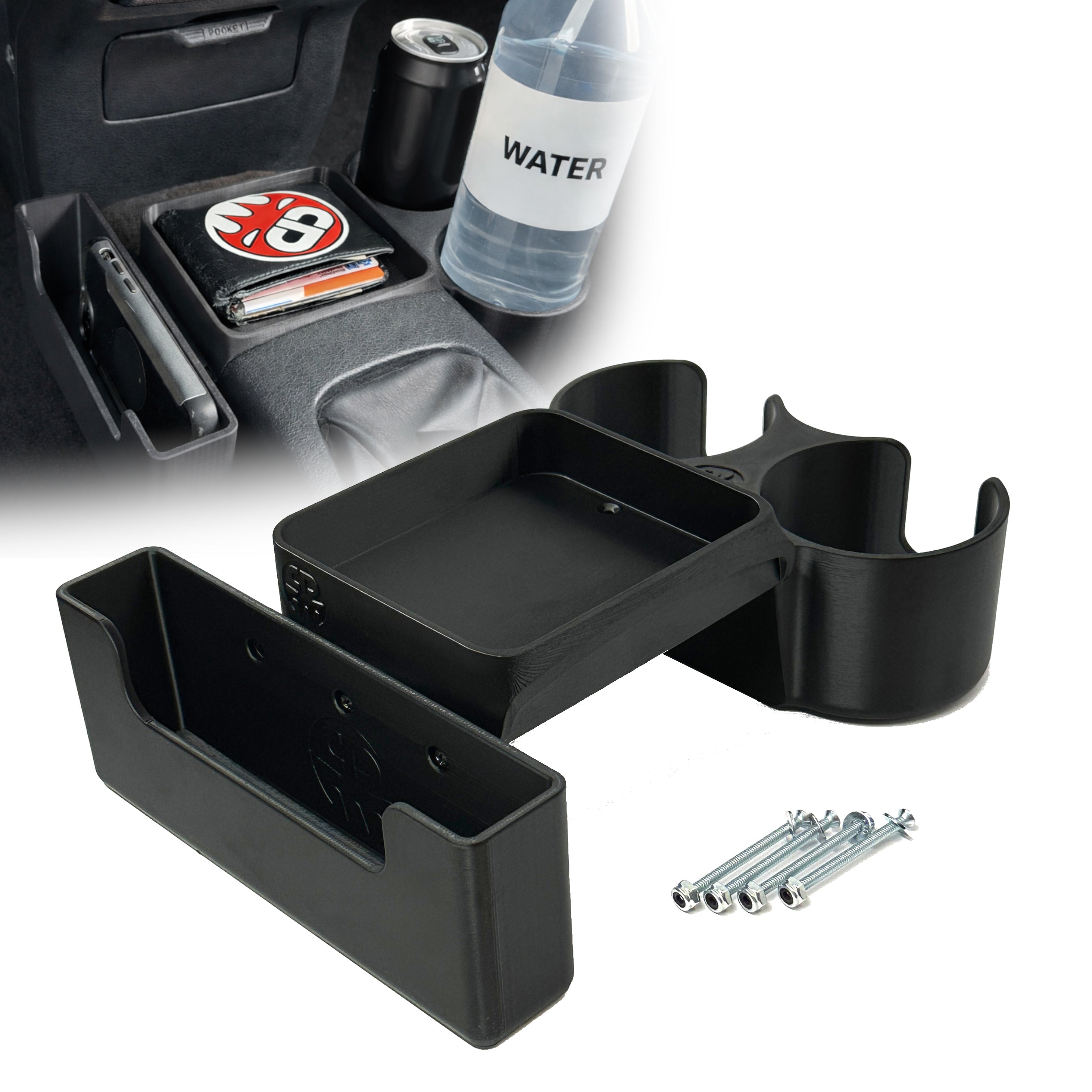 Cup holder upgrade for 1992-1995 Civic EG Storage tray and pocket