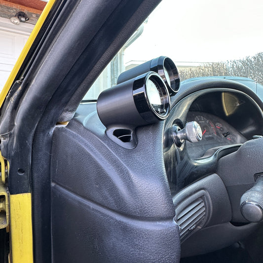 Dual gauge pod mount for 1994-2004 Mustang functional defrost vent