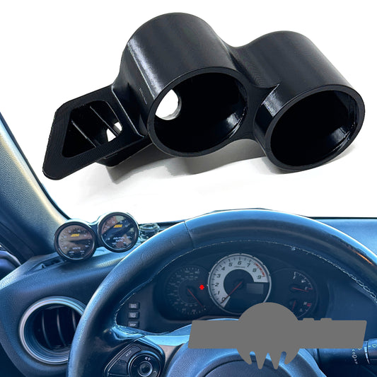 Dual gauge pod mount for 86 BRZ FRS 2013-2021 functional defrost vent