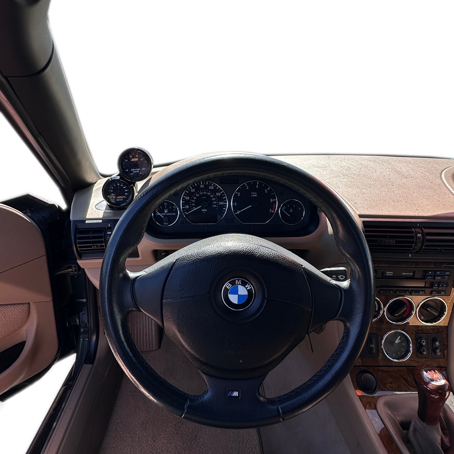 Dual gauge pod mount for 1996-2002 BMW Z3 Functional vent