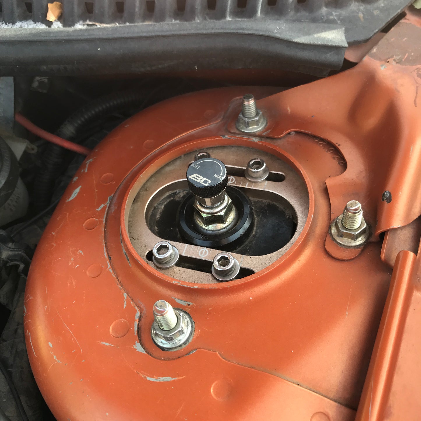 2X BC coilover strut cap covers for 2000-2005 Dodge Neon Srt4 Snap in