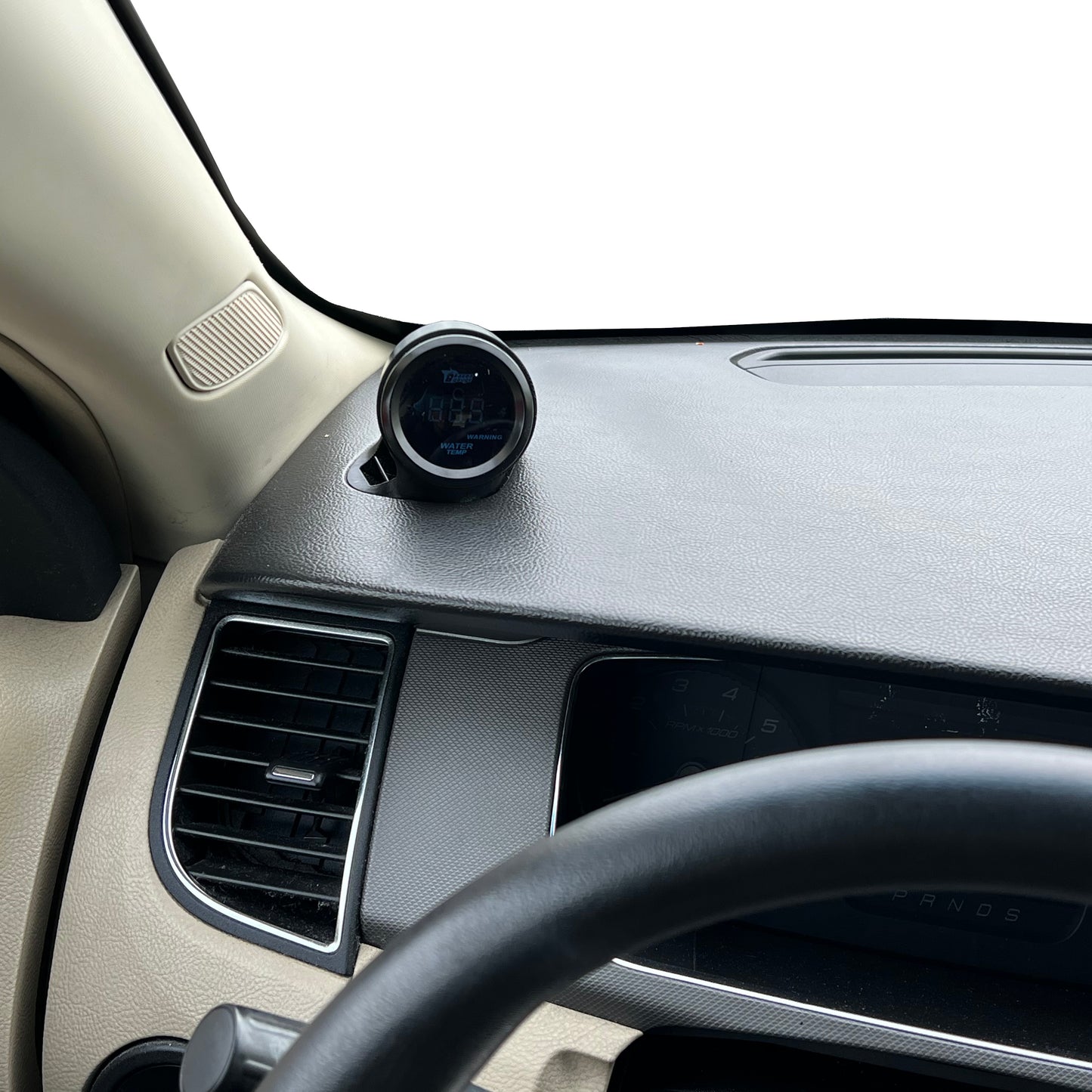 Gauge pod mount for 2013-2019 Ford Tarus SHO functional defrost vent