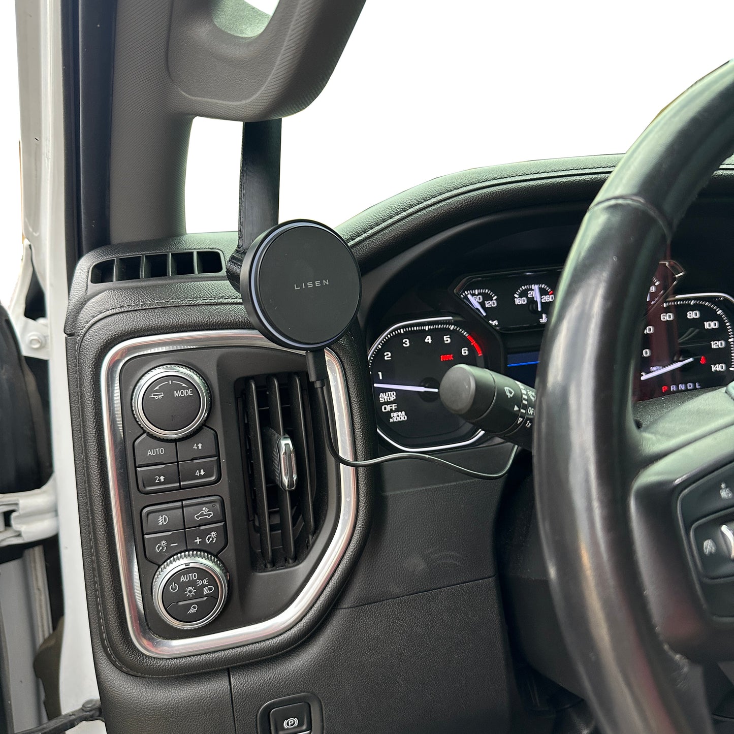 Custom mount for 2019-2023 Chevy Silverado 1500 2500 Sierra grab handle Auxbeam