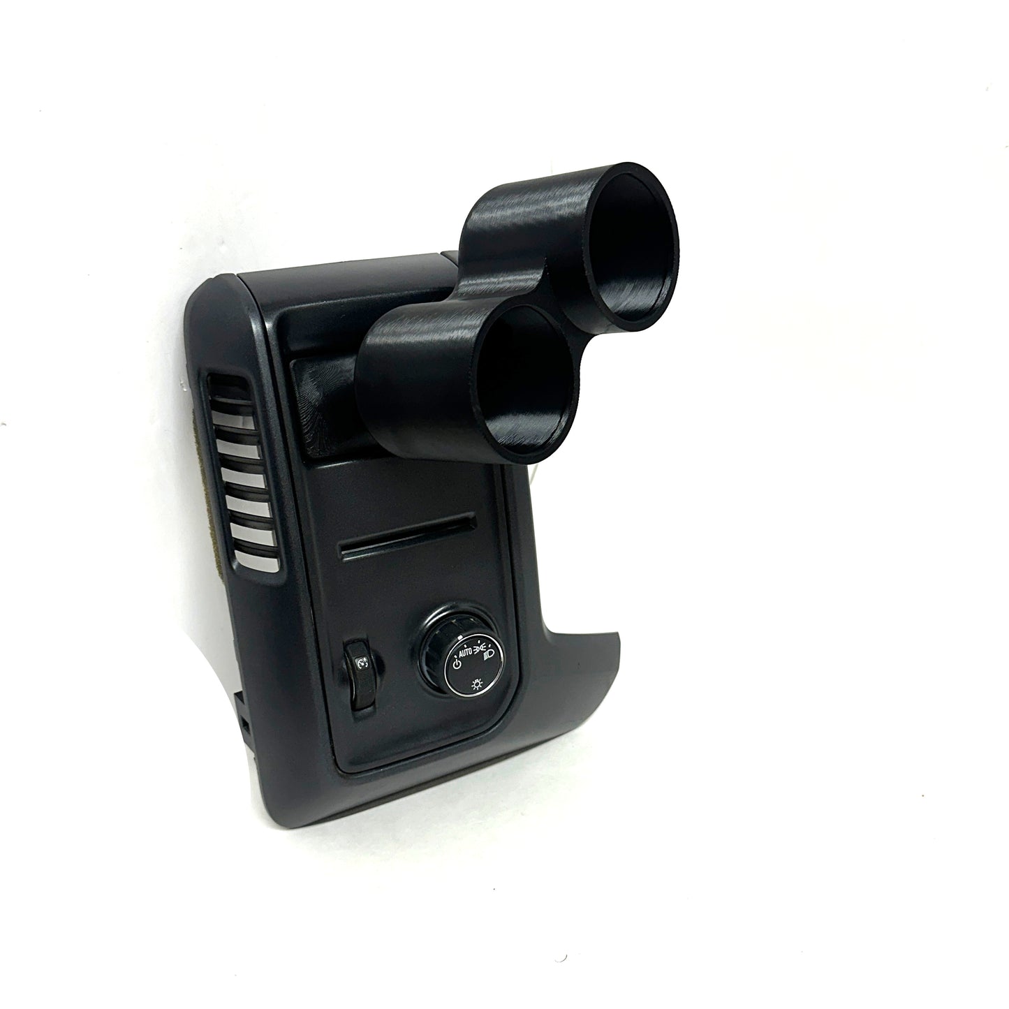 Dual gauge pod mount for 2015-2019 Silverado driver cubby snap-in