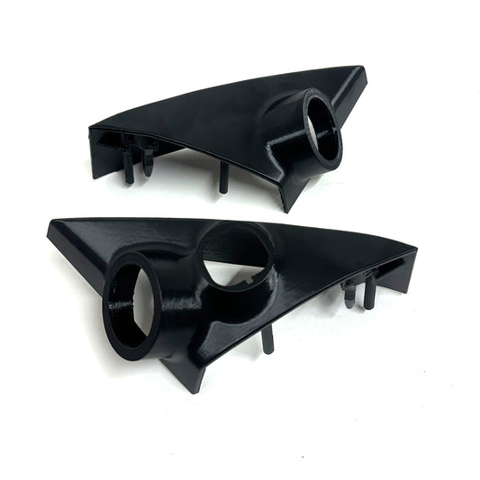 Custom tweeter mount bezels for 2010-2014 Mustang RH and LH mirror trim snap in