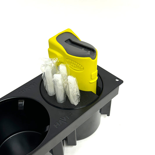 Alco-Sensor FST and mouthpiece organizer For Havis cup holder
