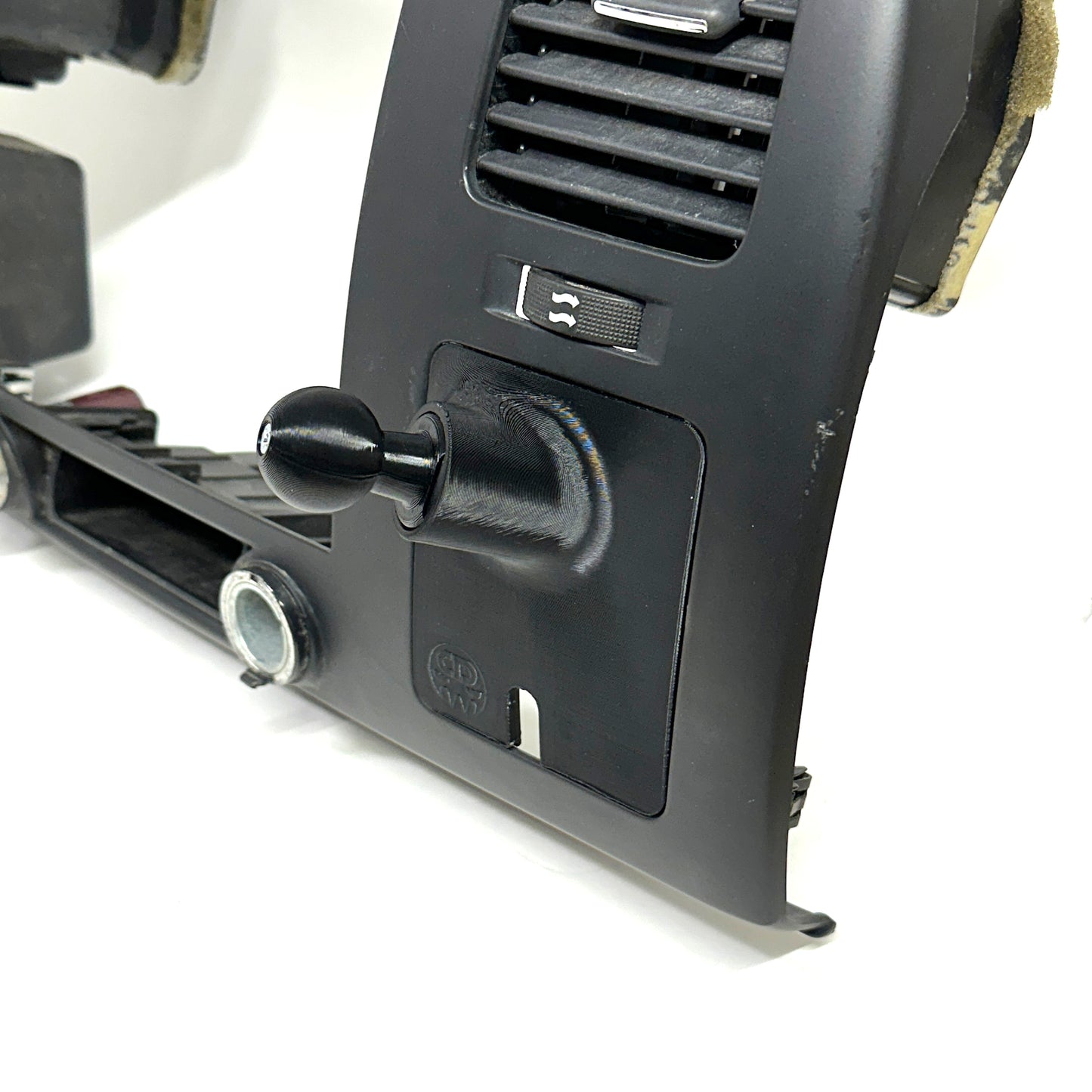 Custom ball mount for 2007-2014 Silverado Sierra 1500 lower cubby (17mm) or (1")