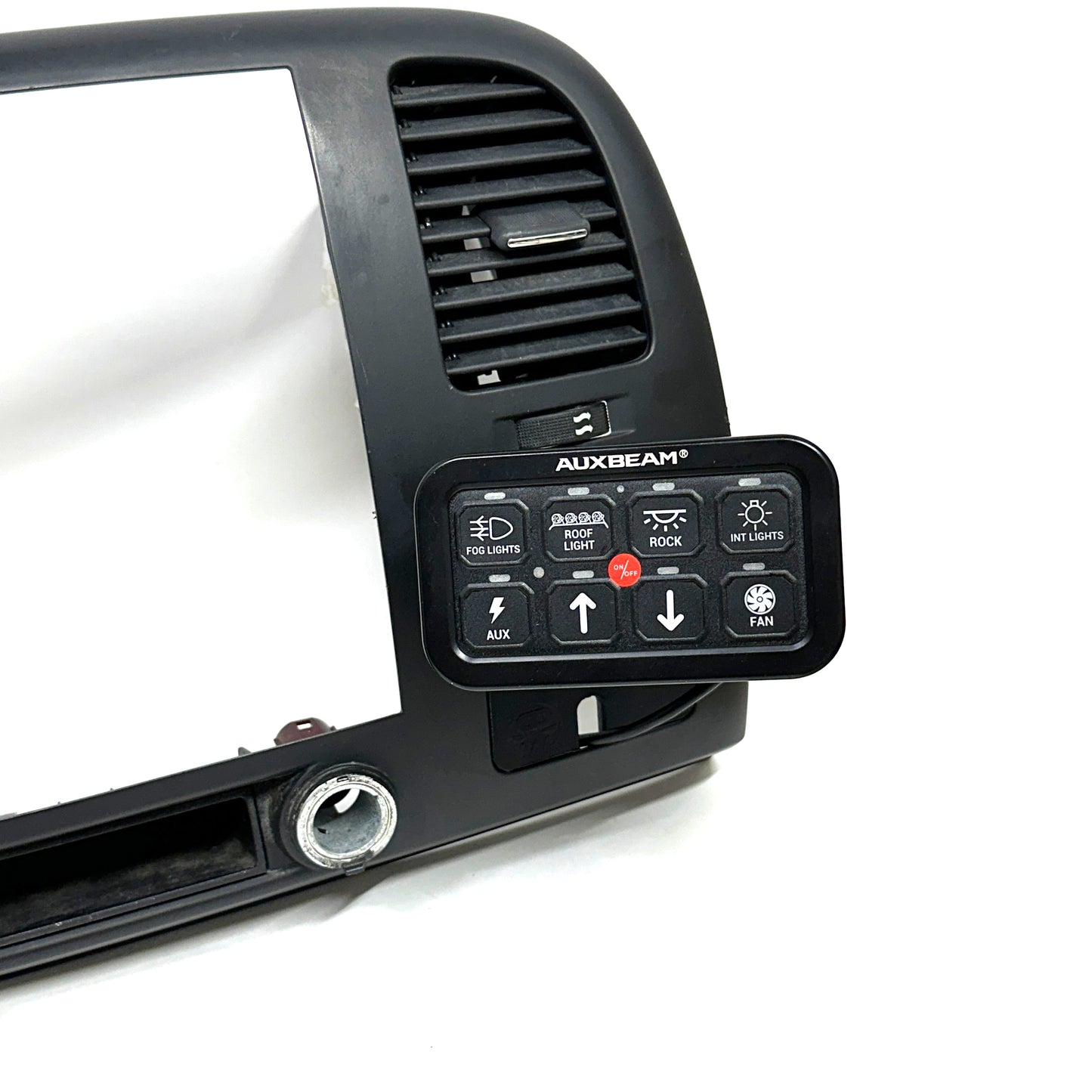 Custom Auxbeam mount for 2007-2014 Silverado Sierra 1500 lower cubby snap in
