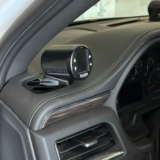 Single gauge pod mount for 2021-2024 Tahoe defrost vent 52mm