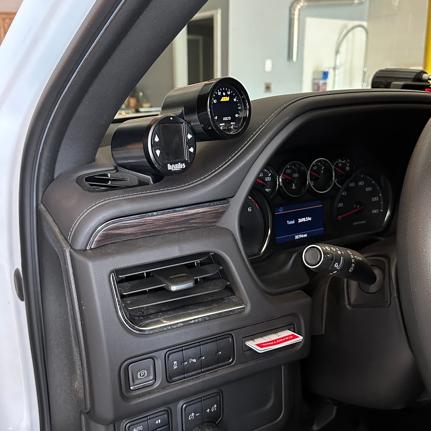 Dual gauge pod mount for 2021-2025 Tahoe defrost vent 52mm