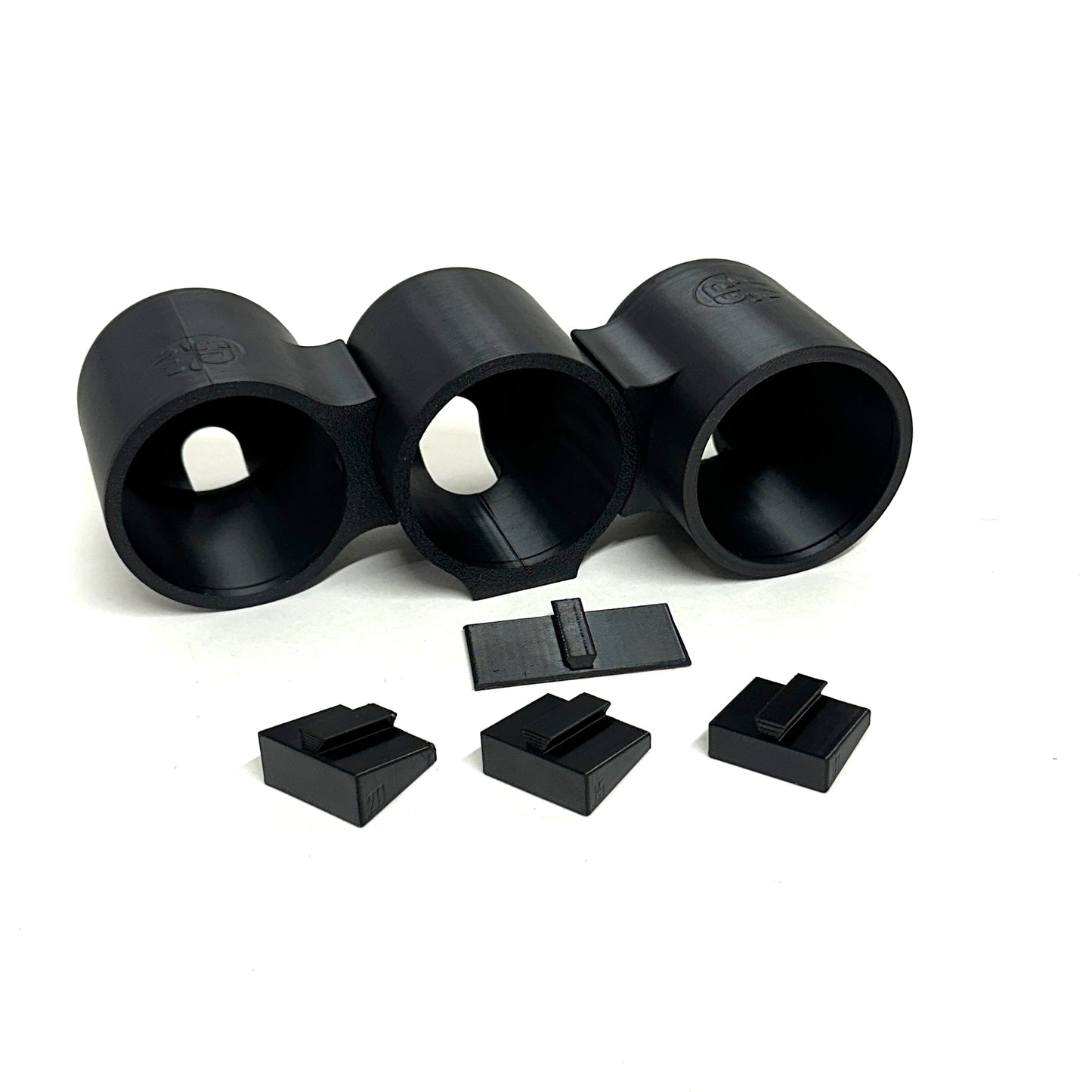 Universal Triple gauge pod mount 52mm rail steering column dash cluster