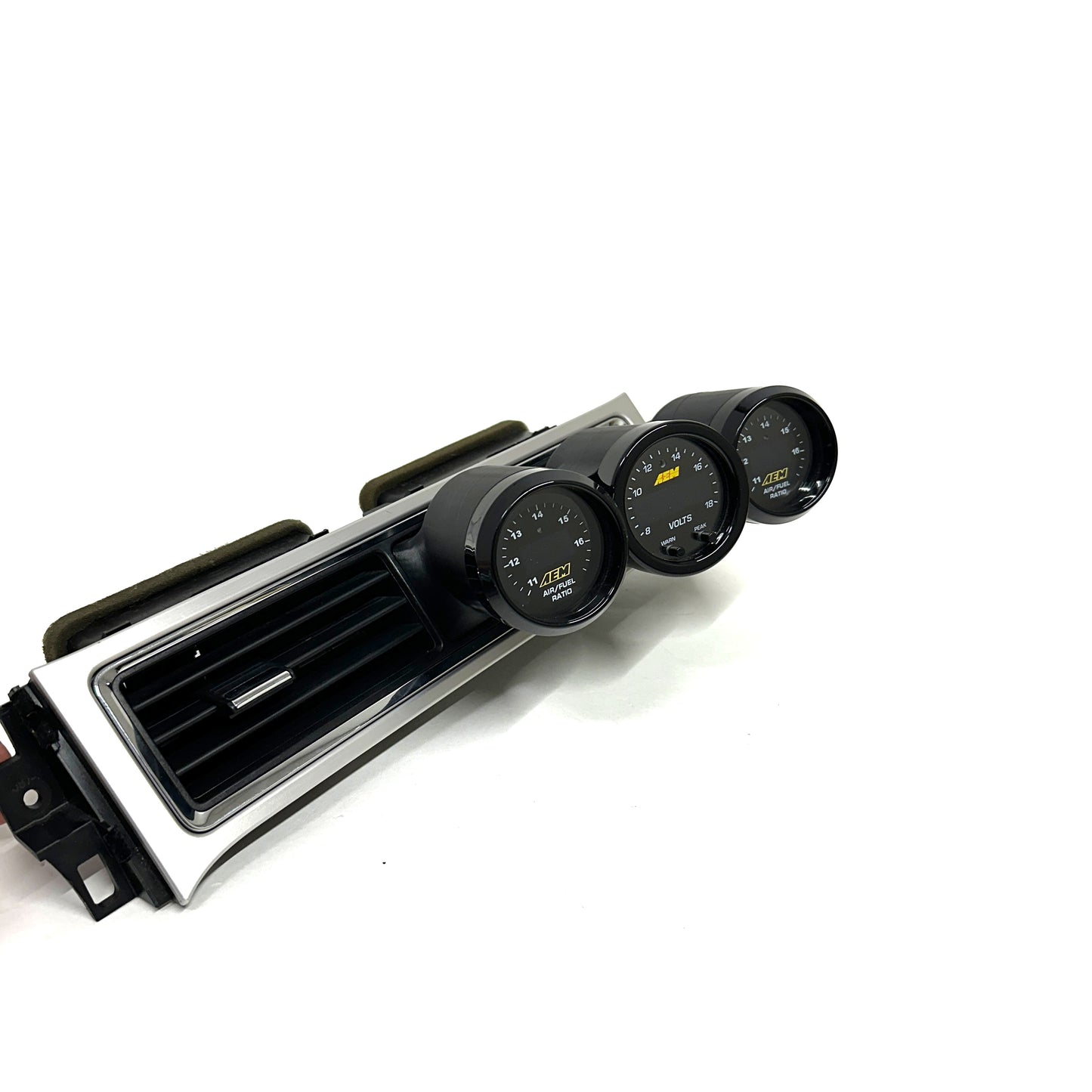 Triple gauge pod mount for 2010-2014 Mustang Replaces 12v plug