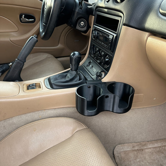 Cup holder upgrade for 1998-2004 Miata NB Factory bolt on passenger side