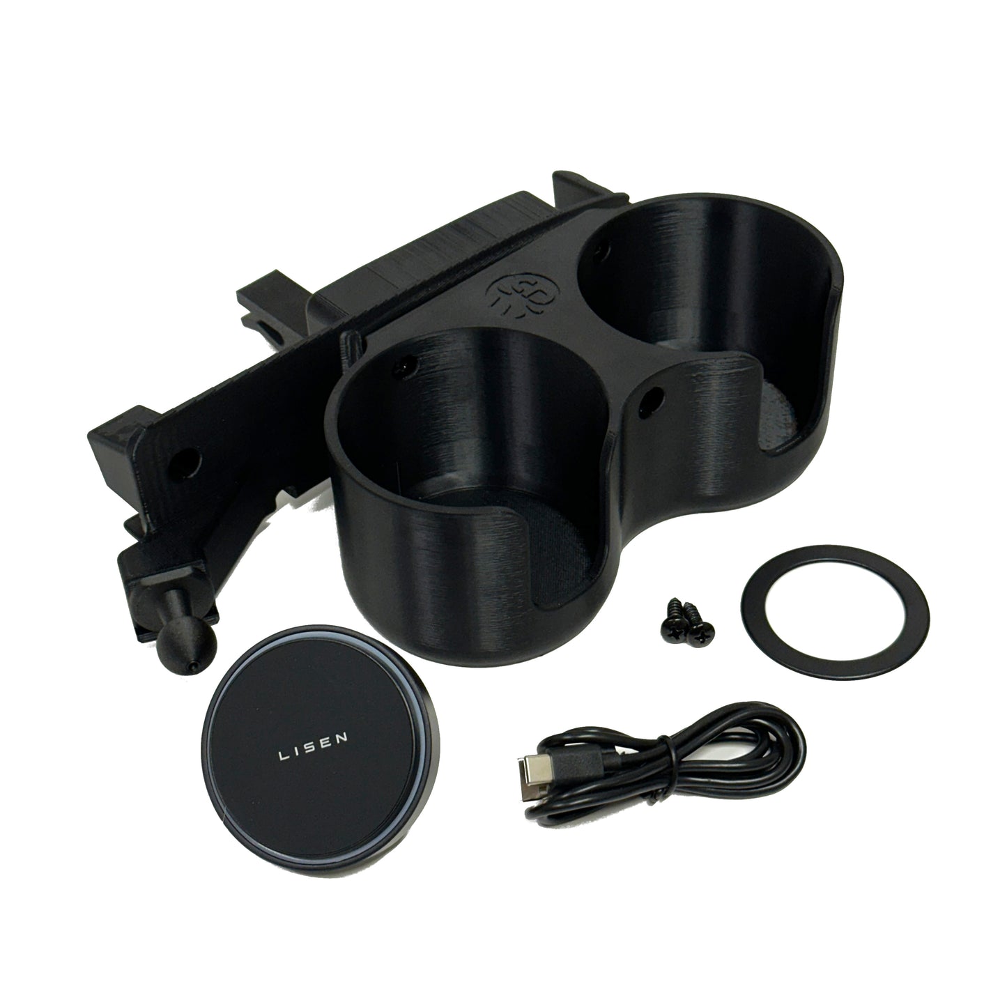 Cup holder upgrade and phone mount for 1994-1997 Dodge Ram