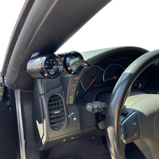 Dual gauge pod mount for C6 Corvette 2005-2013 defrost vent 52mm